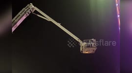 Fairgoers stuck at the top of amusement park ride in Russia