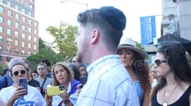 USA: Pro Israel Supporters mourn in front of Columbia University