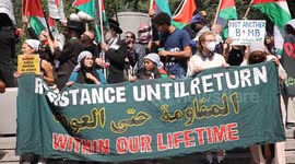 USA: Flood NYC for Gaza rally in Union Square - Video