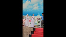 Teachers light up volcano model at school science show