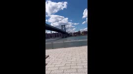 Labor Day celebrations in Domino Park, Brooklyn