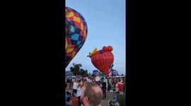Hot air balloons at Labor Day Liftoff in Colorado Springs