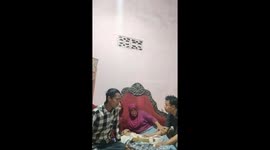 Bed breaks under weight in Kediri, East Java