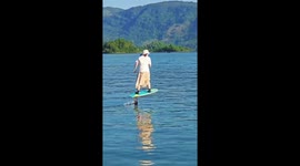 Chinese woman rides Mark Zuckerberg hydrofoil with ease