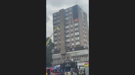 Fire in Catford high rise tower block