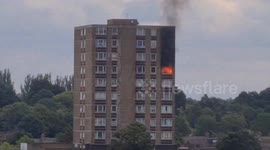 Catford fire: 70 firefighters battle blaze at tower block in south London