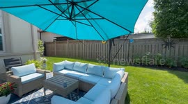 How to keep your Cantilevered umbrella up in high winds, at the beach or on the coast Part Two