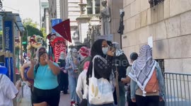 US: Anti-Israel Protesters Interrupt Columbia Uni Classes With Vandalism And Picket Line