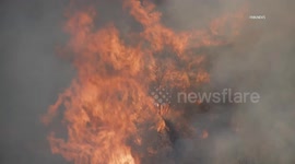USA: Santa Clarita Placerita Fire