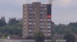 Fire breaks out in Catford Flat, London