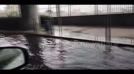 France: Heavy Rains Flood Roads In Marseille
