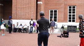 Former London Assembly member Murad Qureshi speaks at the rally for Grenfell outside Kensington Council