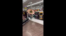 Man Dons a Giant Sombrero