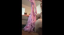 Woman Unknowingly Has an Audience