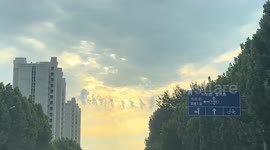 Clouds resemble Terracotta Army warrior figures marching into battle