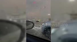 Saudi Arabia: Streets flooded in Al Madina in Saudi Arabia due to the heavy rain