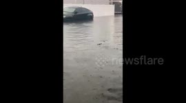 US: Heavy Rainfall Causes Street Flooding In Tampa Bay Area, Florida 2