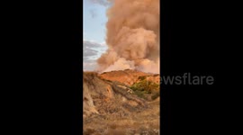 US: Line Fire Breaks Out In Highland, San Bernardino County, California 4