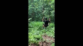 Cebu swing slip causes laughter