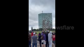 US: Hurricane-Damaged Capital One Tower In Lake Charles Imploded
