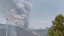 US: Line Fire Grows Explosively, Prompts Evacuation In Highland, Southern California 3