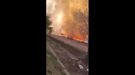 Wildfire in Córdoba, Argentina