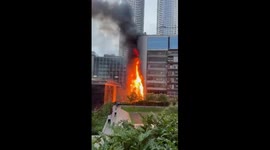 Fire breaks out at Times Tower in Mumbai
