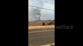 US: Line Fire Grows Explosively, Prompts Thousands To Evacuate In Southern California 9