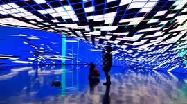 China: Digital Art Light Show in Shanghai