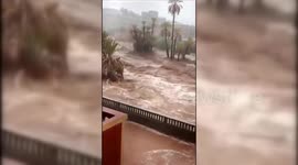 Morocco: Heavy flood in Taznacht in the province of Ouarzazate, Morocco