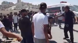 Palestine Red Crescent teams in the northern Gaza Strip continue their efforts in recovering the martyrs