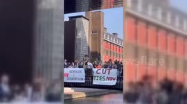 Netherlands: Pro-Palestine students rallied at the University of Amsterdam