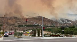 Wildfire smoke engulfs Southern California area