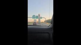 Semi-Truck Trailer Somehow Winds Up Pointing Towards the Sky