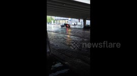 Denmark: Drivers Left Stranded On Flooded Roads As Heavy Rains Hit Copenhagen