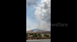 US: Line Fire Grows Explosively, Prompts Thousands To Evacuate In Southern California 16