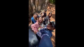 Friends enjoy extreme farm safari in Thailand