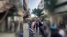 Casualties among Palestinian civilians in an Israeli airstrike targeting the Al-Shawwa Square in Gaza City