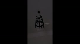 DIY guru uses plastic and chopsticks to make slick chandelier