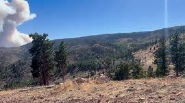 Smoke from Davis Fire in Reno, Nevada, captured in video