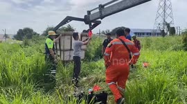 Drunk Thai man survives being trapped overnight in 30ft well