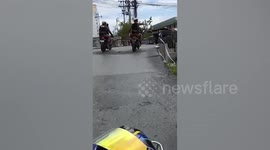 Police chase 'drug-addled' lorry driver rampaging through streets in Bangkok