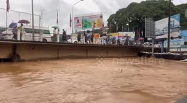 Typhoon Yagi flood swamps market in northern Thailand