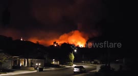 3 hurt as Airport fire explodes to more than 8,500 acres in Orange County, forcing evacuations