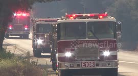 Ortega Highway Brushfire Threatens Airport