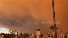 USA: Apple Valley Residents In High Desert Areas Affected By Smoke
