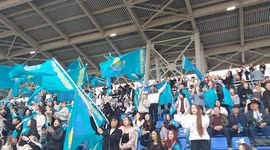 Kazakh fans chanting