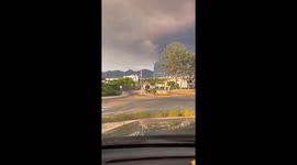 Airport Fire view from Lake Mission Viejo, CA
