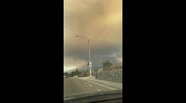 Smoke from California wildfire blankets Corona