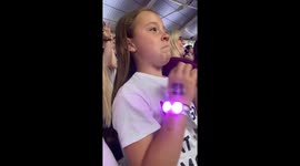 Little girl cries tears of joy at her first Taylor Swift concert